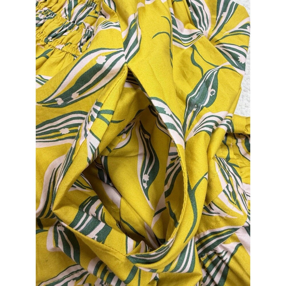 Anthropologie Maxi Dress Yellow Somerset Strapless Vacay Boho Preppy Size XS NWT - Picture 11 of 12